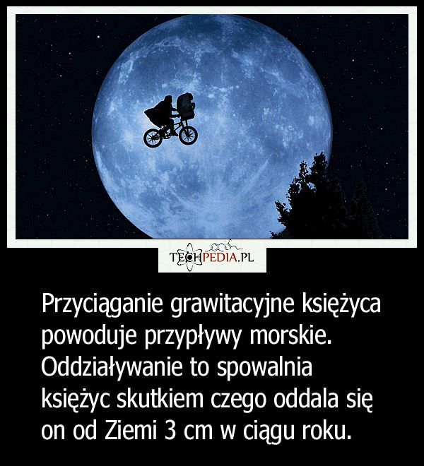 Co powoduje przyciąganie grawitacyjne księżyca?