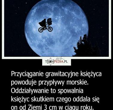 Co powoduje przyciąganie grawitacyjne księżyca?