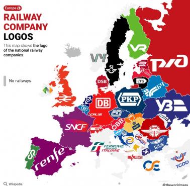 Loga firm kolejowych w Europie