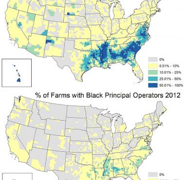 Czarnoskórzy rolnicy stracili w ostatnim stuleciu w USA aż 90 proc. swojej ziemi uprawnej, 1920, 2012