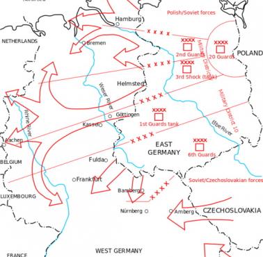 Rosyjskie plany agresji Układu Warszawskiego na zachód Europy