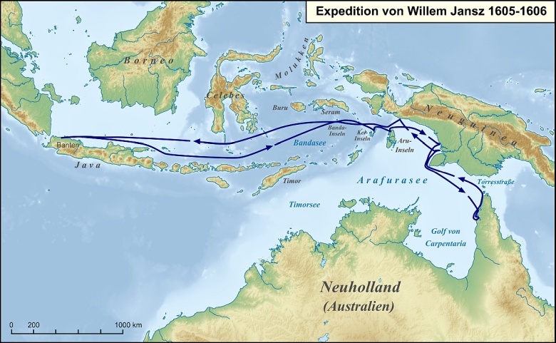Wyprawa Willema Janszoona do Azji, 1605-1606
