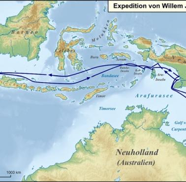 Wyprawa Willema Janszoona do Azji, 1605-1606