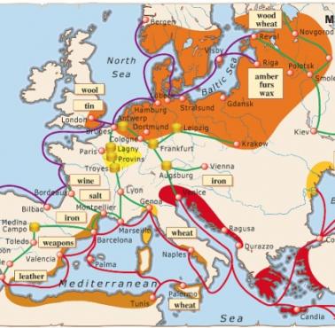 Średniowieczne szlaki handlowe