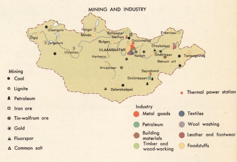 Surowce mineralne Mongolii (lata 60. XX wieku), 1967