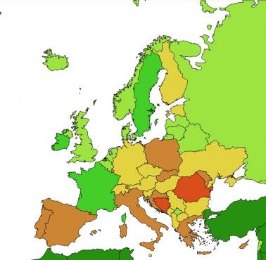 Dzietność w poszczególnych państwach europejskich w 2017 roku