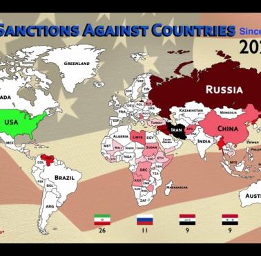Historia wszystkich amerykańskich sankcji od 1979 roku