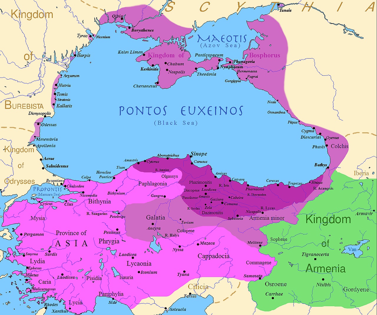 Królestwo Pontu u szczytu potęgi w czasach panowania Mitrydatesa VI