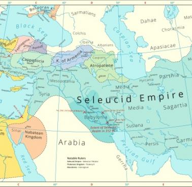 Imperium Seleucydów w 281 roku p.n.e., hellenistyczny świat po Aleksandrze Wielkim