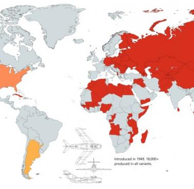 Produkcja, eksport i użytkownicy najczęściej produkowanego samolotu odrzutowego w historii - MiGa-15 i jego wariantów