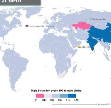 Proporcja mężczyzn do kobiet w poszczególnych państwach świata w 2020 roku