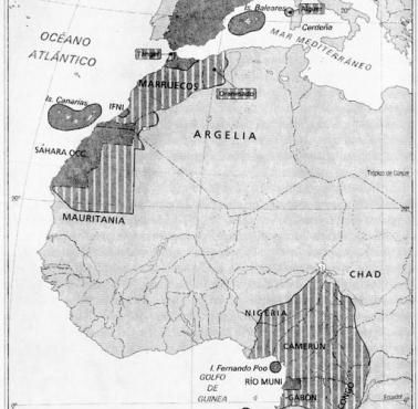 Roszczenia terytorialne Hiszpanii pod rządami generała Franco i rzeczywisty stan posiadania