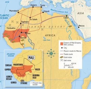 Trans-Saharyjskie szlaki handlowe Imperium Mali