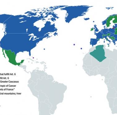 Kraje, które mogą wstąpić do NATO zgodnie z artykułem 6 Traktatu Północnoatlantyckiego (1949)