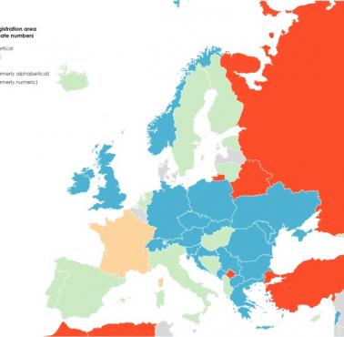 Kody obszarów rejestracji pojazdów w numerach tablic rejestracyjnych w Europie