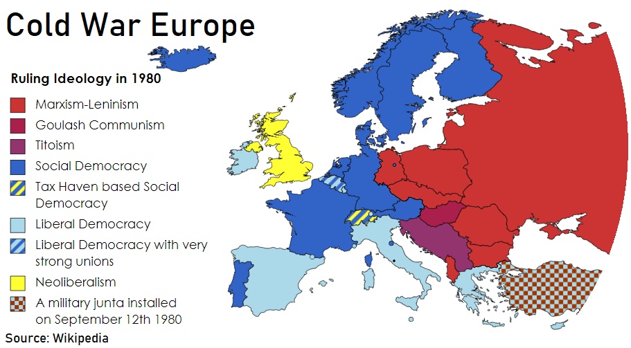 Zimna wojna w Europie w 1980 roku