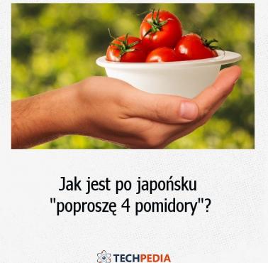 Jak jest po japońsku “poproszę 4 pomidory”?