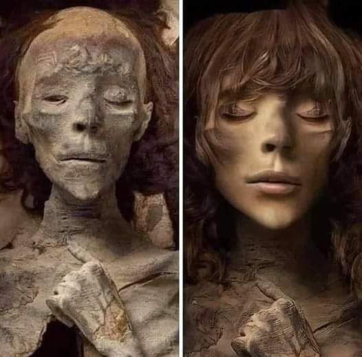 Cyfrowa rekonstrukcja twarzy mumii odkrytej w królewskim grobowcu w Tell el-Amarna w Egipcie