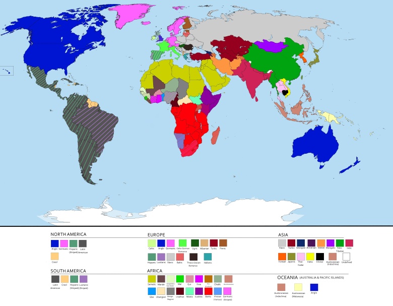 Etnolingwistyczna mapa świata