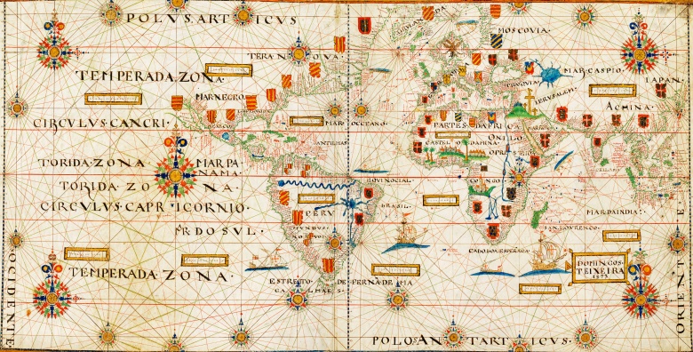 Mapa Mundi Domingos Teixeira jest mapa świata wykonane przez portugalską kartografa w 1573