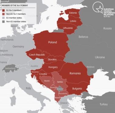 Geopolityka: Chińska inicjatywa gospodarczo-polityczna (Międzymorze, Trójmorze) "16+1", "17+1" (z Grecją)