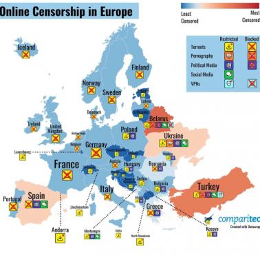 Cenzura w Internecie w Europie