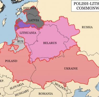 Unia polsko-litewska na tle współczesnych granic