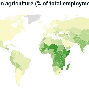 Zatrudnienie w rolnictwie (% całkowitego zatrudnienia)