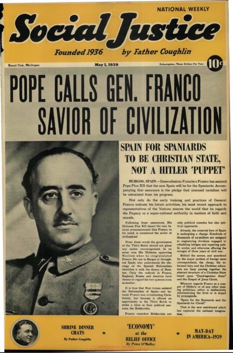 Papież nazywa gen. Franco zbawcą cywilizacji