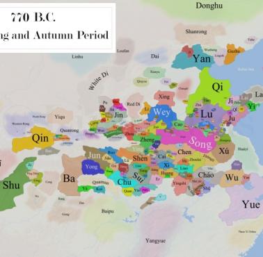 Okres Wiosny i Jesieni : Początek w 770 roku p.n.e.