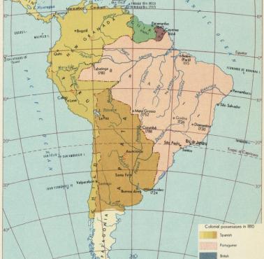 Kolonie w Ameryce Południowej w 1810 roku, lata 60-te