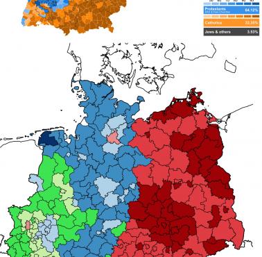 Religia w Republice Weimarskiej (1925), a religia we współczesnych Niemczech