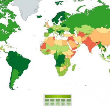 Kraje według Natural Capital Index, 2021