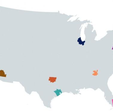Top12 największych amerykańskich miast (aglomeracji)