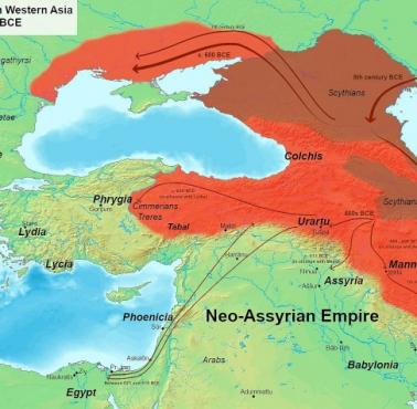 Królestwo scytyjskie w Azji Zachodniej, ok. 680-600 p.n.e.