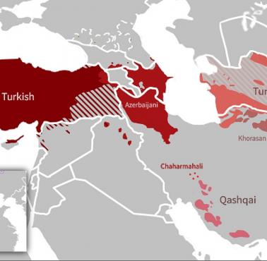 Obszary zamieszkałe przez Turków Oghuz