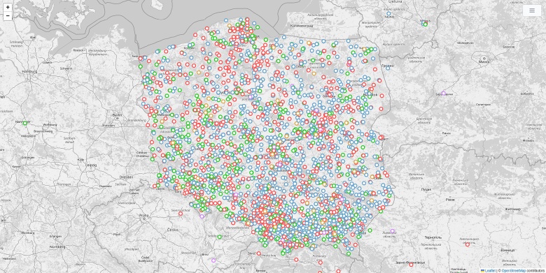 Mapa ulic, szkół, kościołów, pomników ... nazwanych na cześć jedynego Polaka papieża i świętego - Jana Pawła II