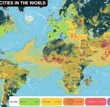 Najbardziej zanieczyszczone miasta na świecie 5 listopada 2022 r.