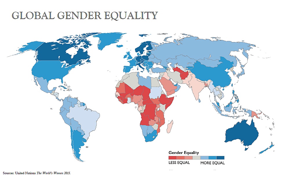 Prawa kobiet na świecie, 2015, ONZ
