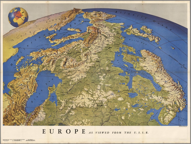 Widok na Europę od strony Rosji - ZSRR, 1943