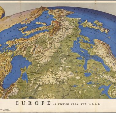 Widok na Europę od strony Rosji - ZSRR, 1943
