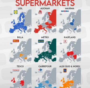 Geopolityka: Kto spija marże w Europie, czyli największe sieci handlowe