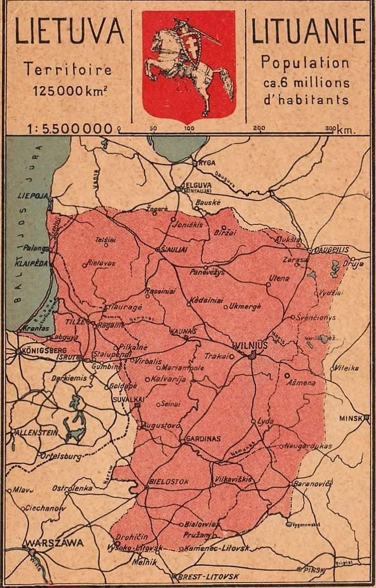Granice Litwy (Wielkiej Litwy) z lat 1918-1920