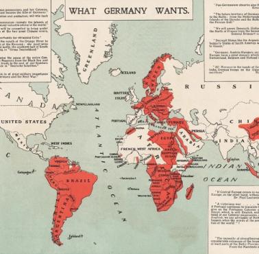 „Czego chcą Niemcy” według brytyjskiej prasy w trakcie I wojny (cele wojny), 1917