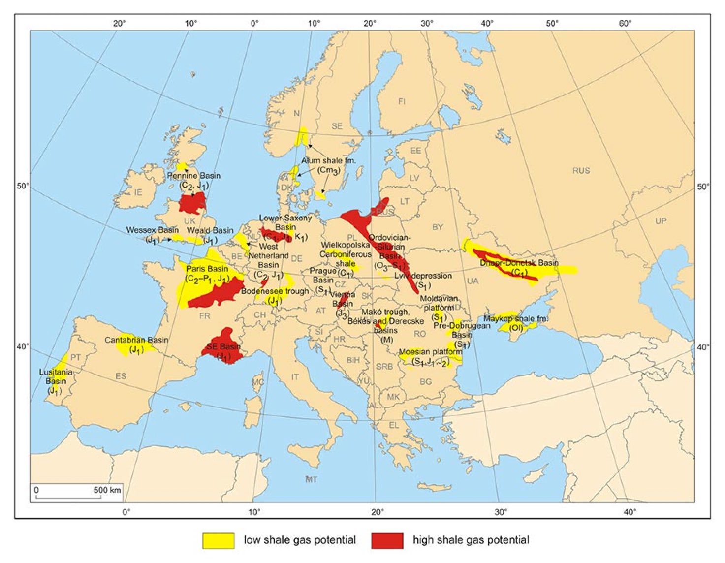 Gaz łupkowy w Europie. Duże pokłady w Polsce 350 do 780 bln metrów sześciennych