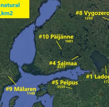 Top10 największych naturalnych jezior w Europie