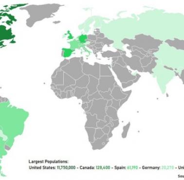 Meksykańska diaspora na świecie, 2020