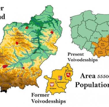 Mapa topograficzna Małopolski