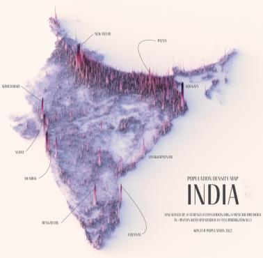 Gęstość zaludnienia Indii