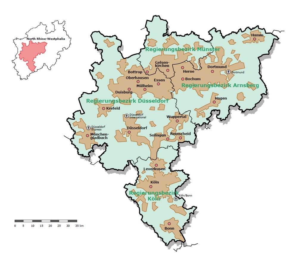 Zagłębie Ruhry - zagłębie przemysłowe w Niemczech